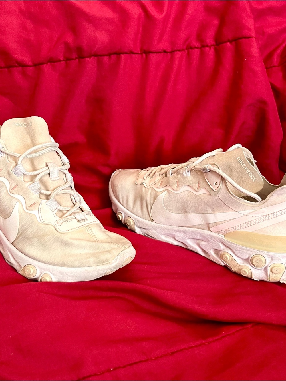 Wmns NIKE React Element 55 ‘PALE PINK’ running shoes (8.5)